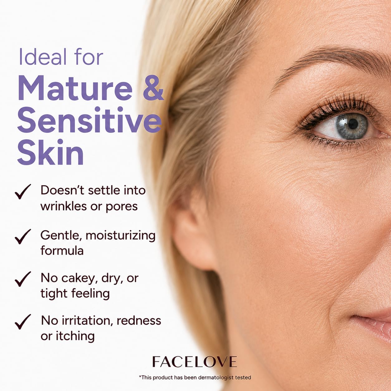 Facelove swatched on hand changing tone to match skin undertone benefit