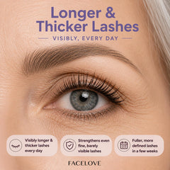 Facelove IronBoost+ fine brush applicator demonstrating precise, mess-free application