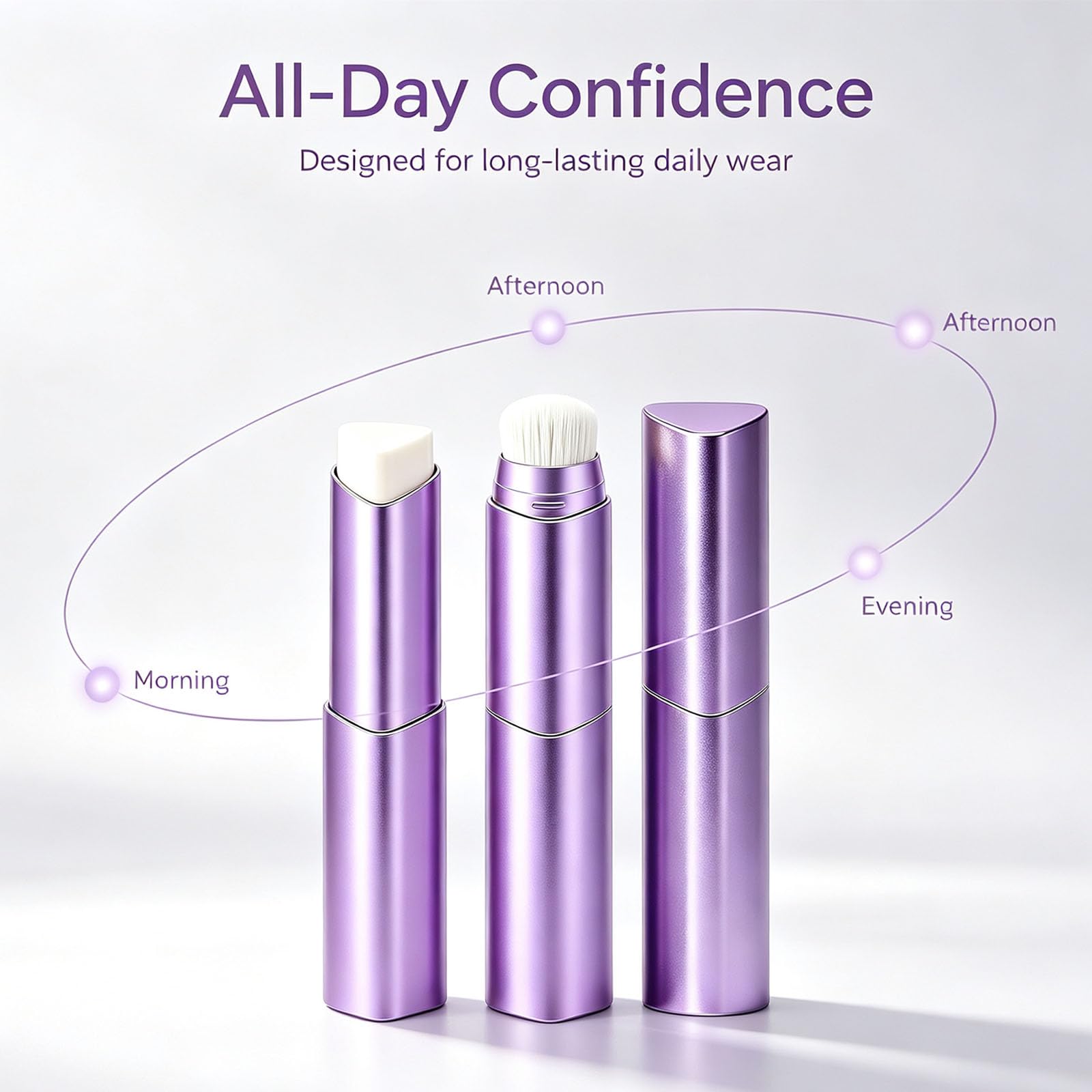 Facelove Skincare foundation stick in handbag for on-the-go blending and confidence