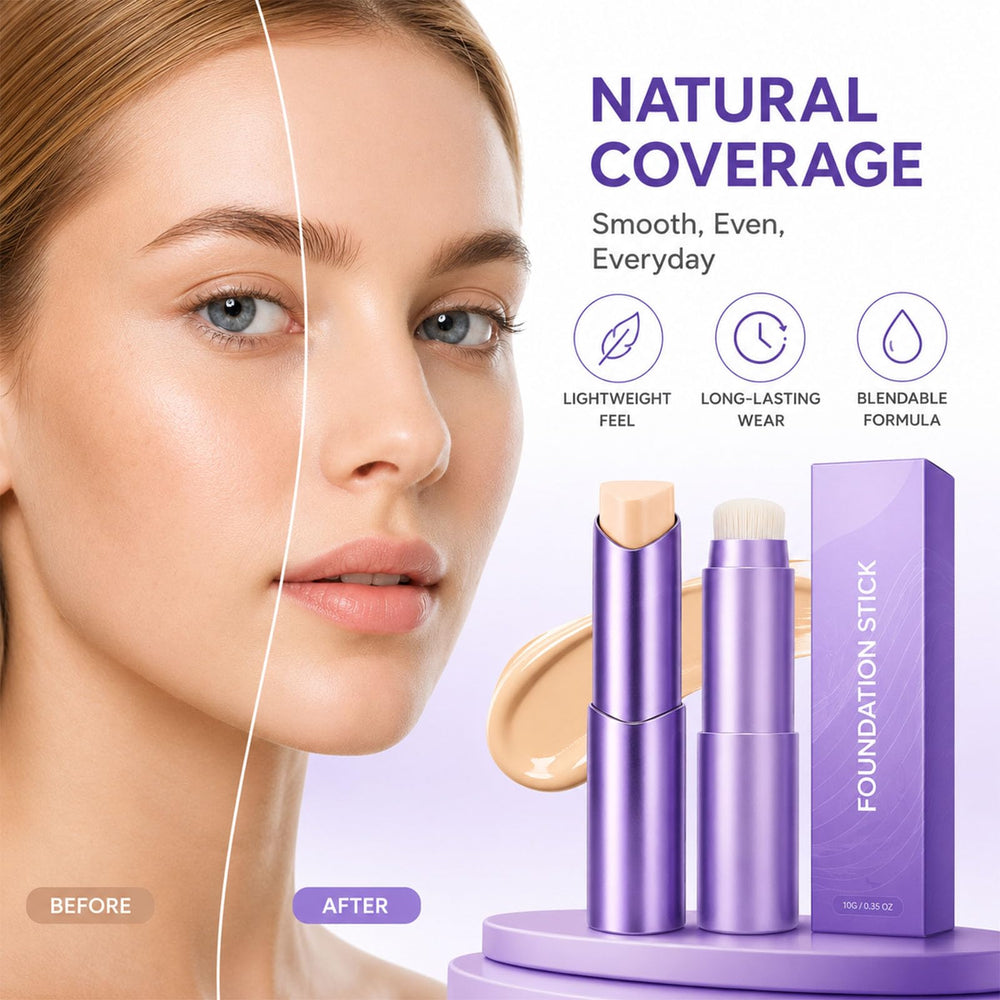 Facelove Skincare close-up of creamy stick texture demonstrating smooth glide