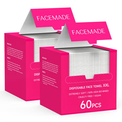 FACEMADE front packaging showing 120 count and XXL size benefit