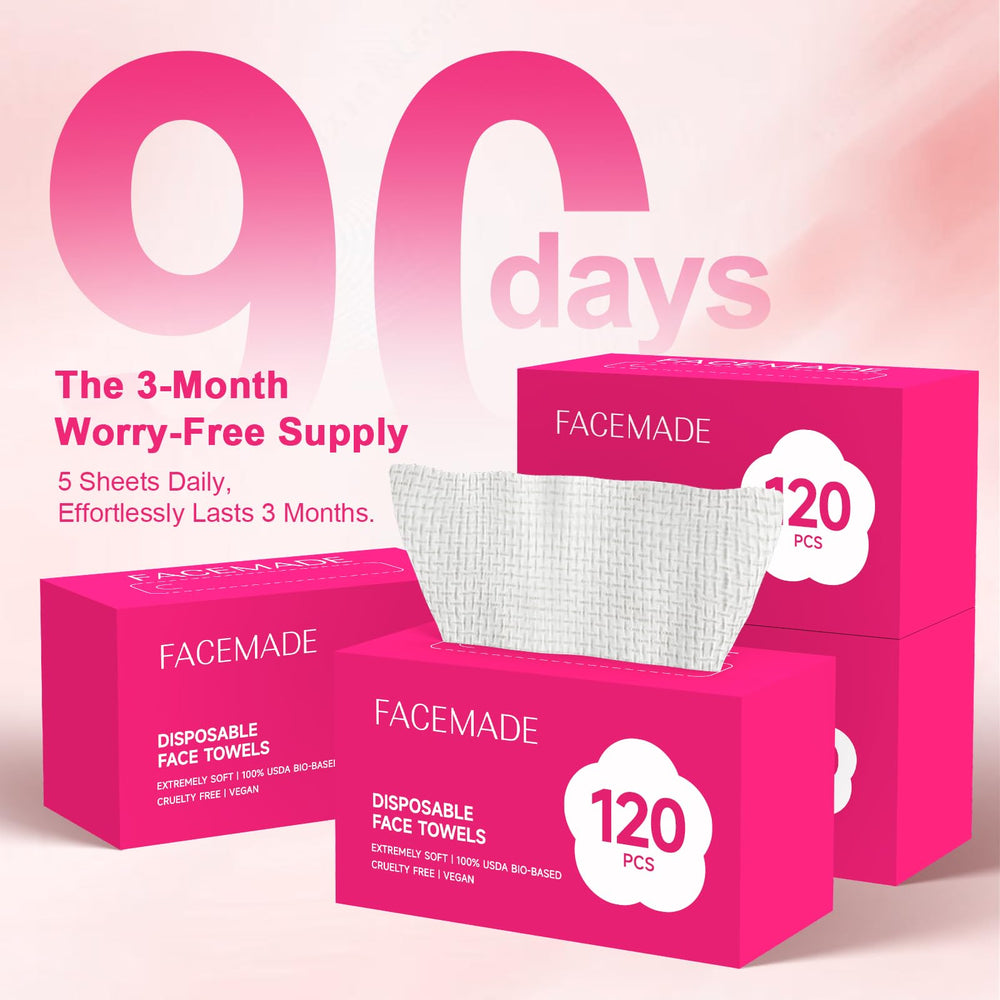 FACEMADE removing makeup with strong absorbency benefit