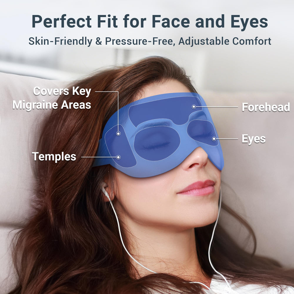 Facemoon adjustable elastic band detail shows secure, hair-friendly fit