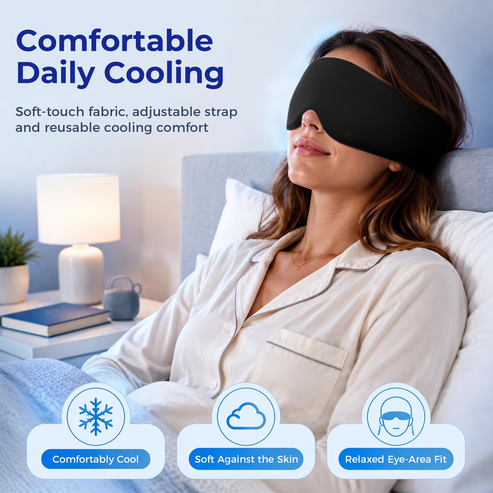 Facemoon adjustable strap detail showing secure comfortable fit for daily use