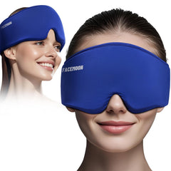 Facemoon front view of eye mask showing full-coverage comfort