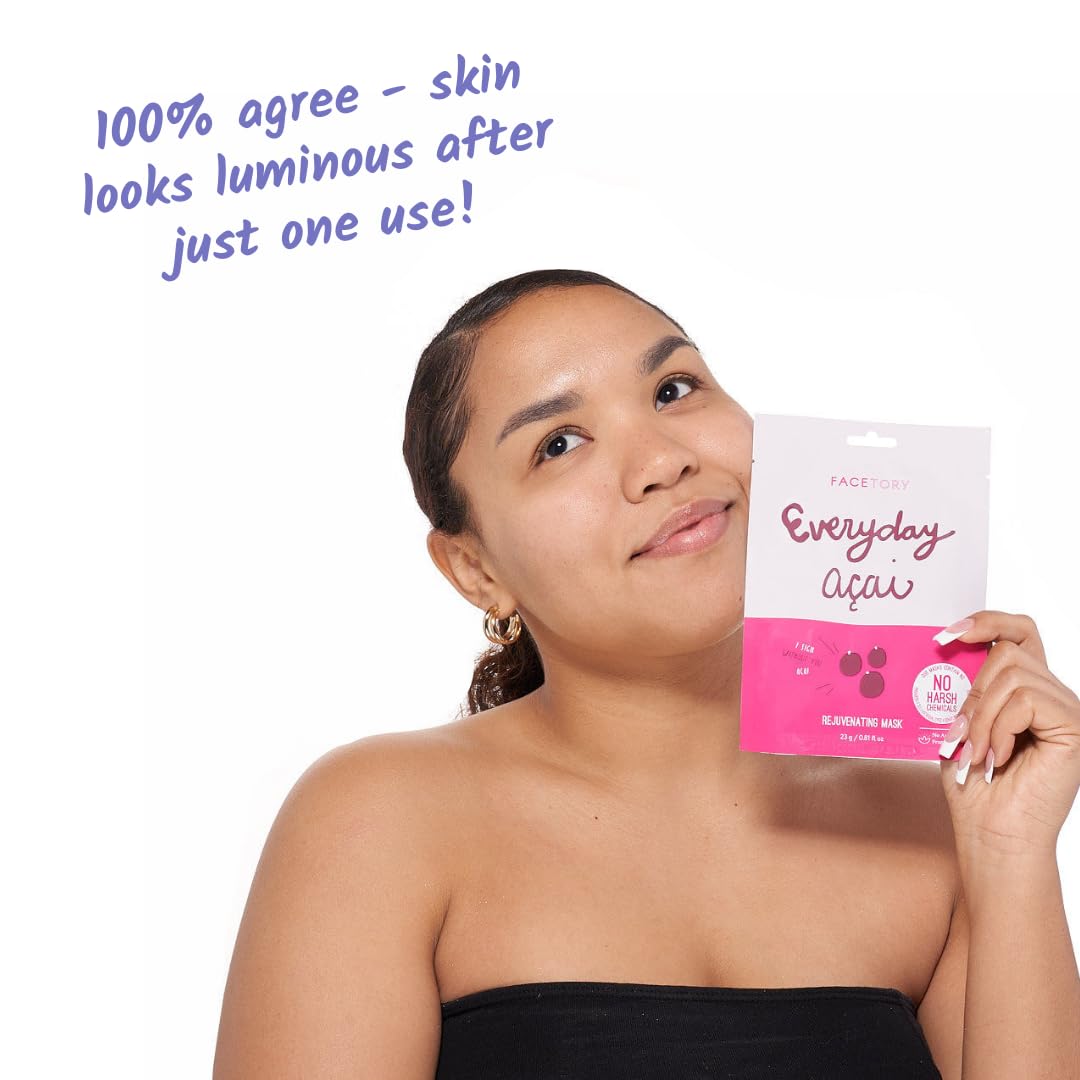 FACETORY single mask pouch with pearl extract label for brightening