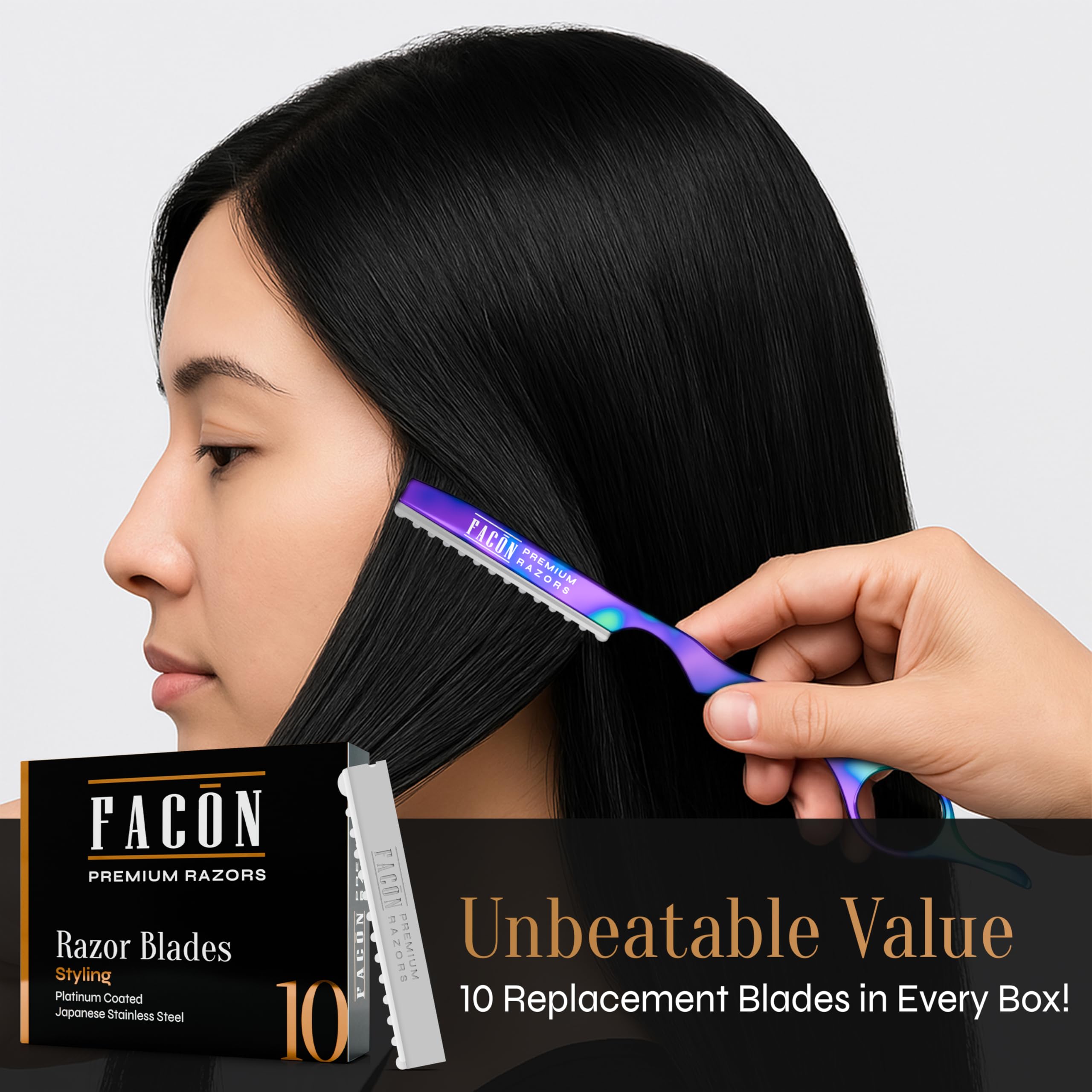FACON cutting texture result showing soft layers and natural movement