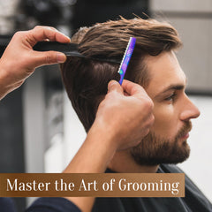 FACON razor in hand demonstrating controlled use for thinning and layering