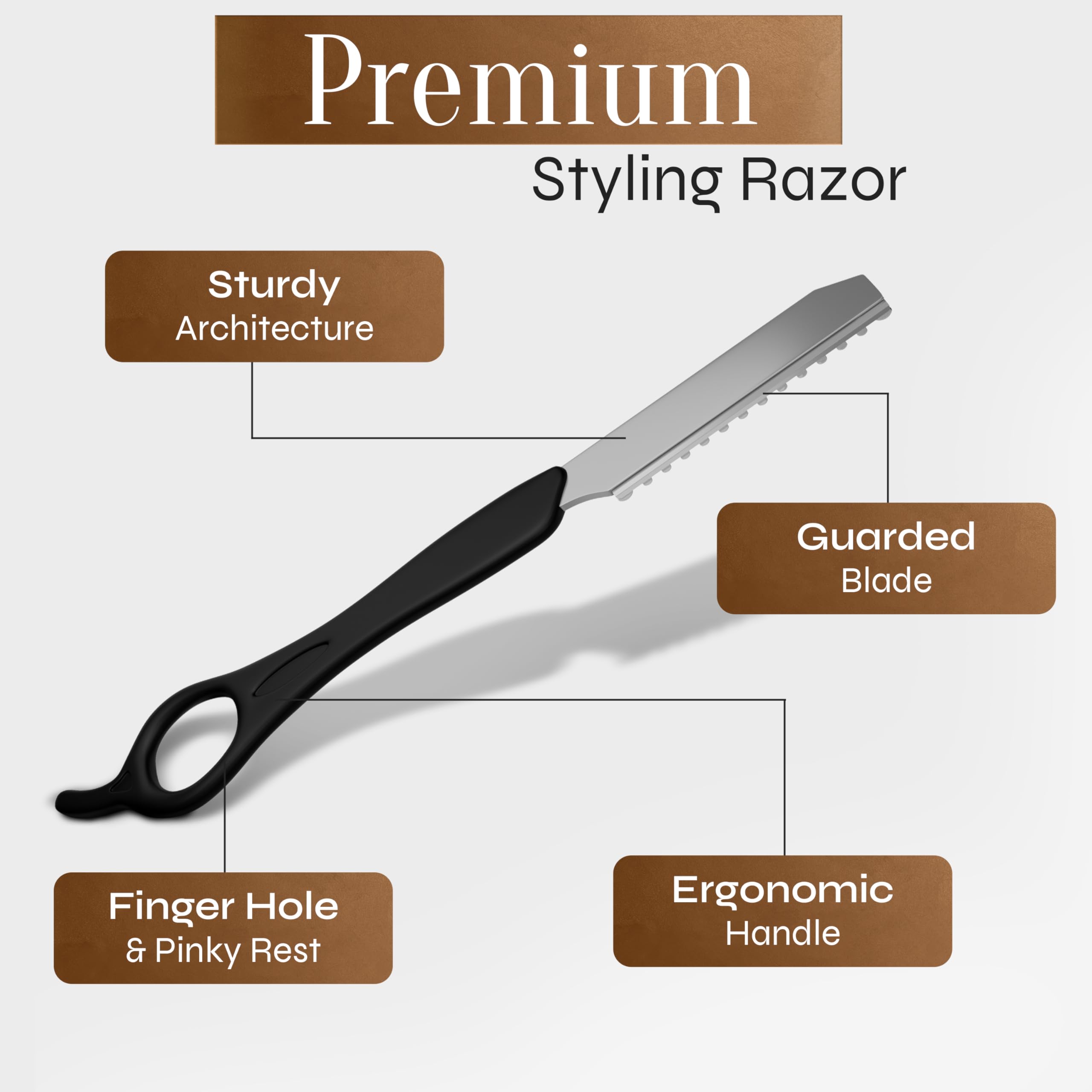 FACON razor resting on salon station illustrating professional readiness benefit