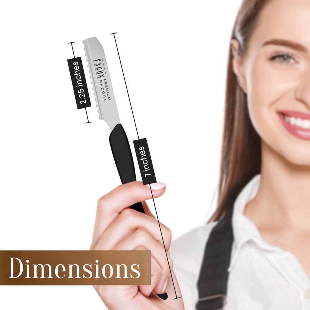 FACON textured haircut example made with the razor showing soft layered finish benefit