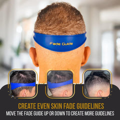 Fade Guide close-up of silicone texture and thickened edge, Fade Guide improves grip and control
