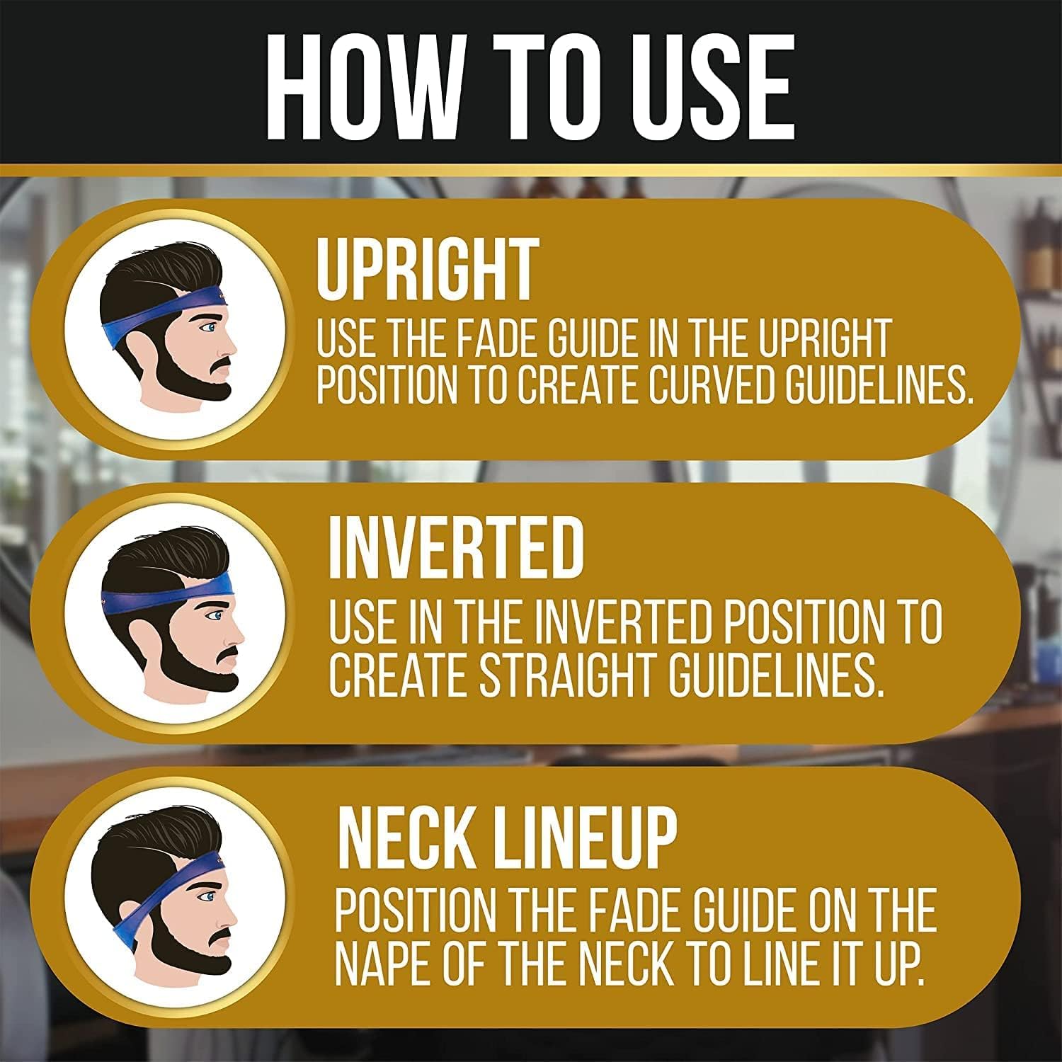 Fade Guide detailed shot of reinforced edge for sliding, Fade Guide stabilizes tool movement