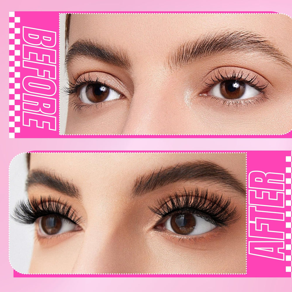 FADLASH before and after eye demonstrating visible lifted lash effect