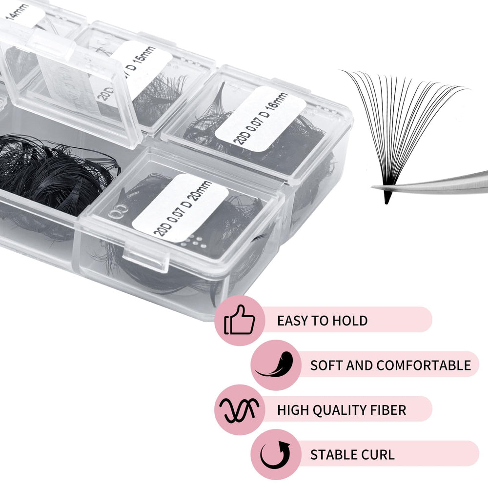 FADLASH length comparison from 14 to 20mm showing mapping options for varied eye shapes