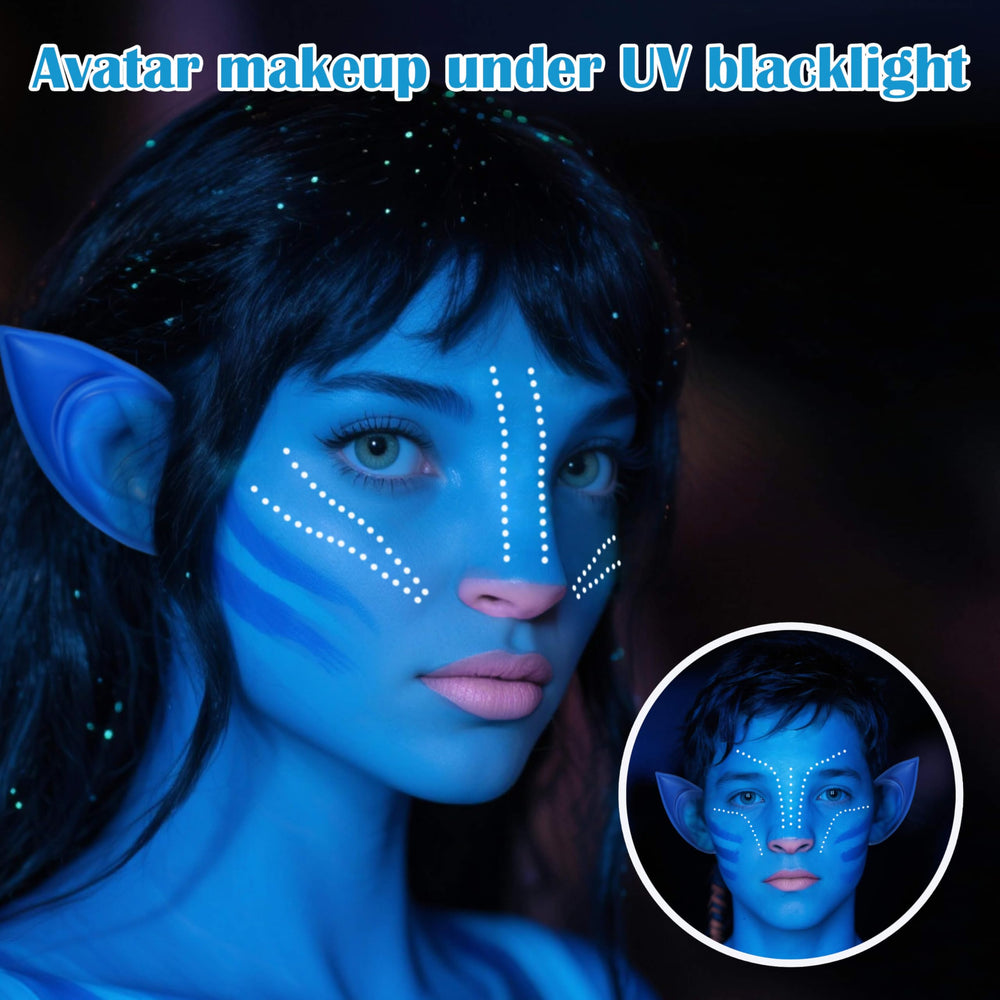 faglowmify blue elf ears on hand showing comfortable fit