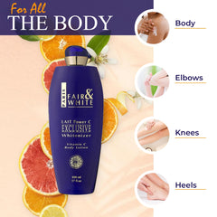 FAIR & WHITE hand application demonstrating smooth spread and immediate hydration benefit