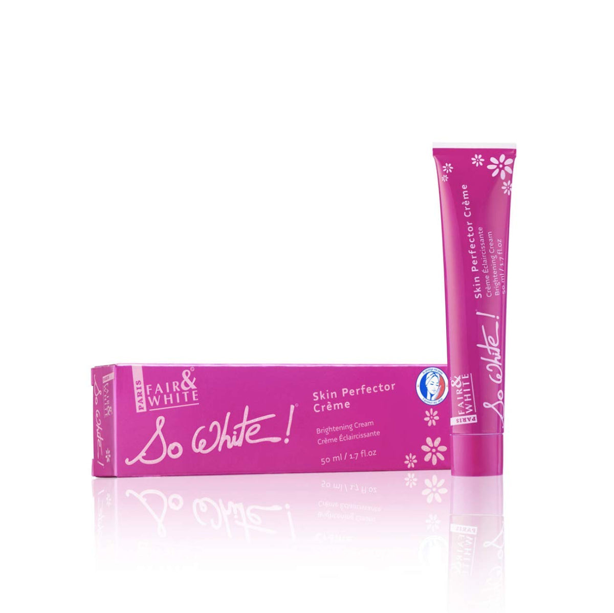 Fair & White front packaging showing product and clear benefit of brightening