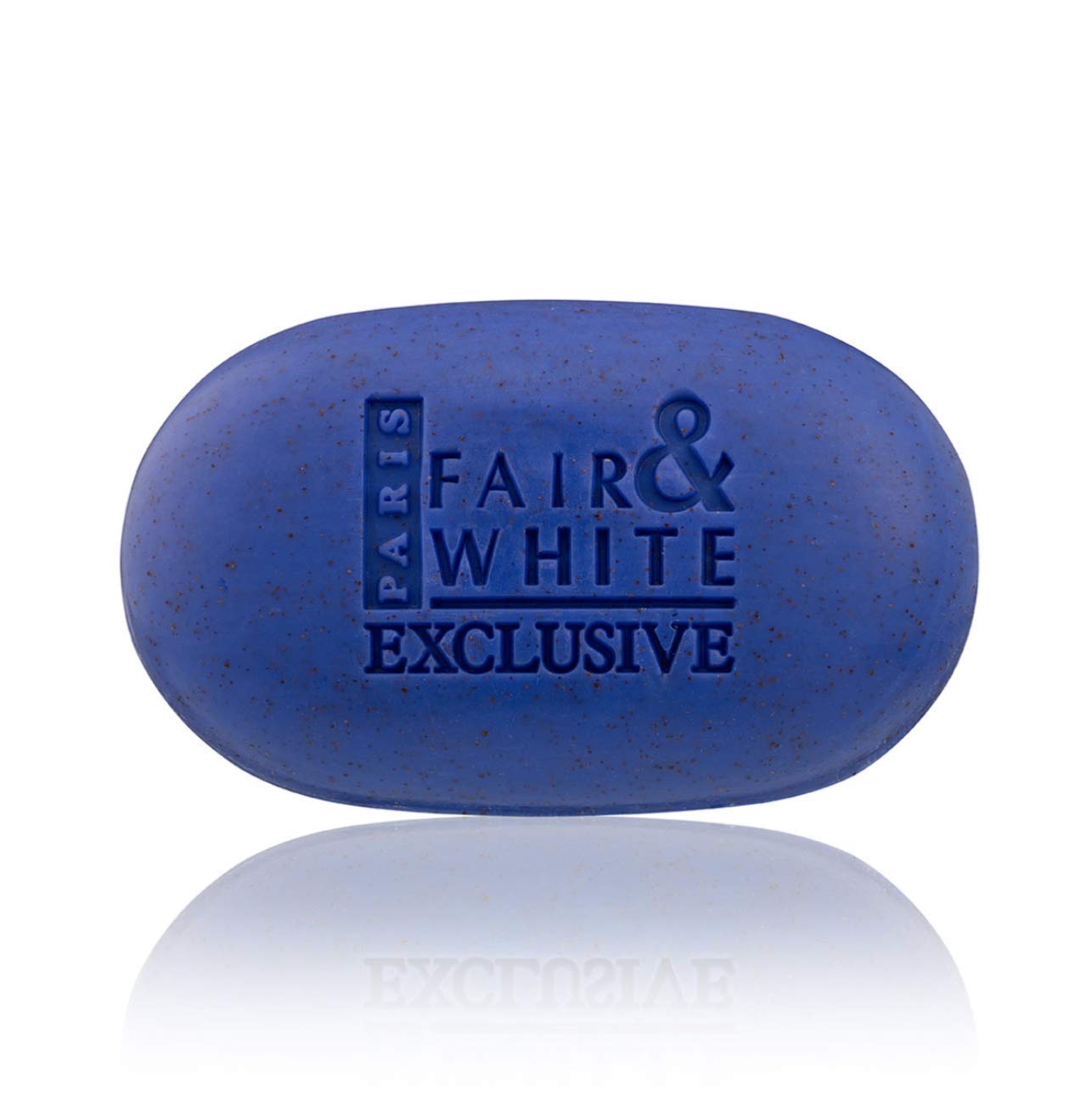 FAIR & WHITE soap next to lotion, suggests enhanced hydration when paired benefit