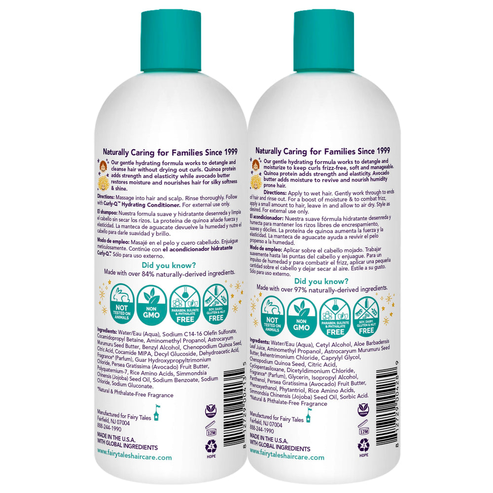 Fairy Tales close-up label highlighting clean-ingredient benefits for parents