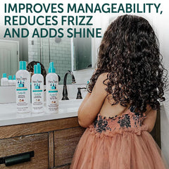 Fairy Tales conditioner cream texture showing moisturizing slip for detangling