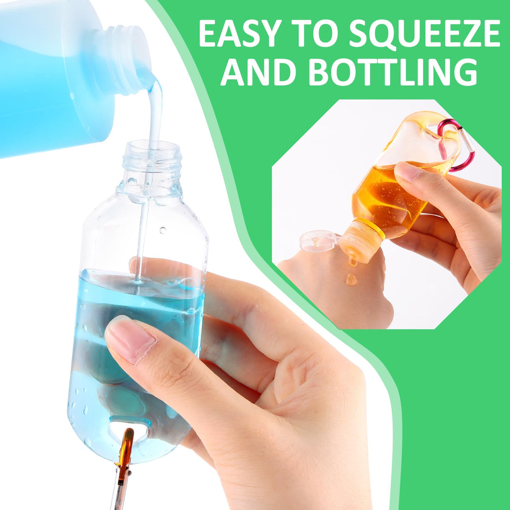 FairySandy bottle held in hand showing 2oz scale and easy portability