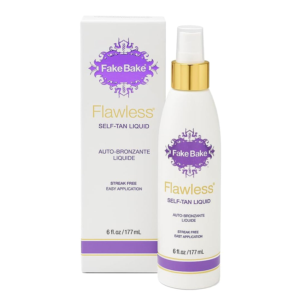 Fake Bake front bottle showing label and applicator for easy tanning