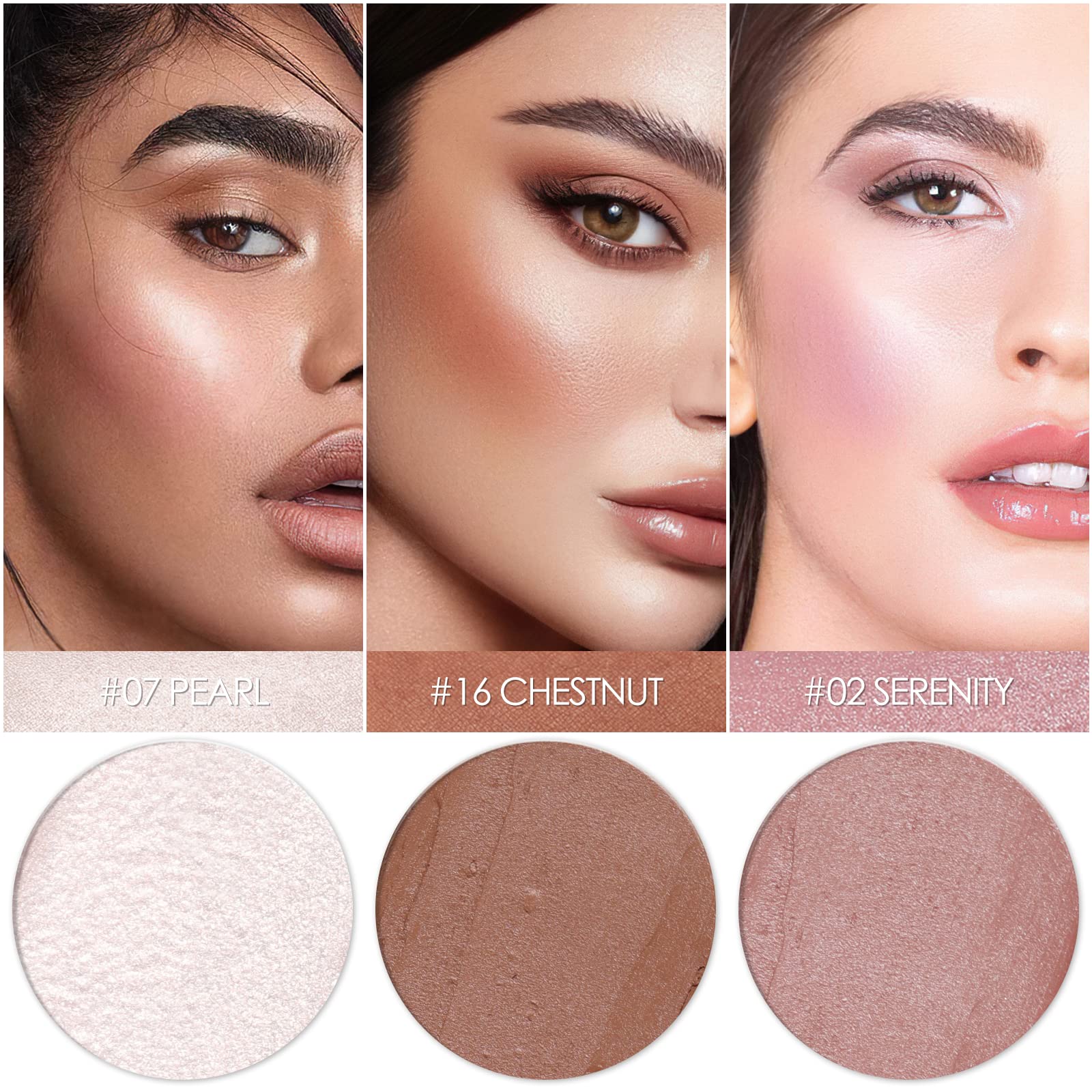 Falocutus applying stick with fingertip, quick on-the-go blending benefit