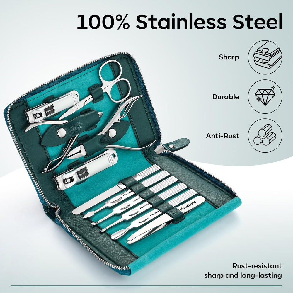 FAMILIFE closeup of cuticle nipper highlighting precise cutting performance
