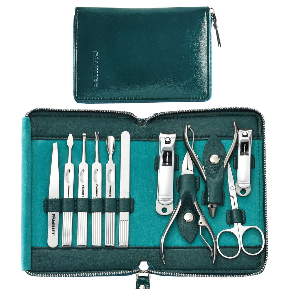 FAMILIFE front packaging showing full 11-piece kit and case, organized benefit