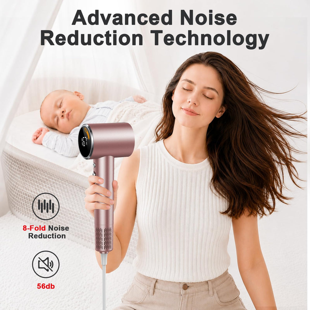 FAMOO hair dryer motor and casing texture highlighting durable finish benefit
