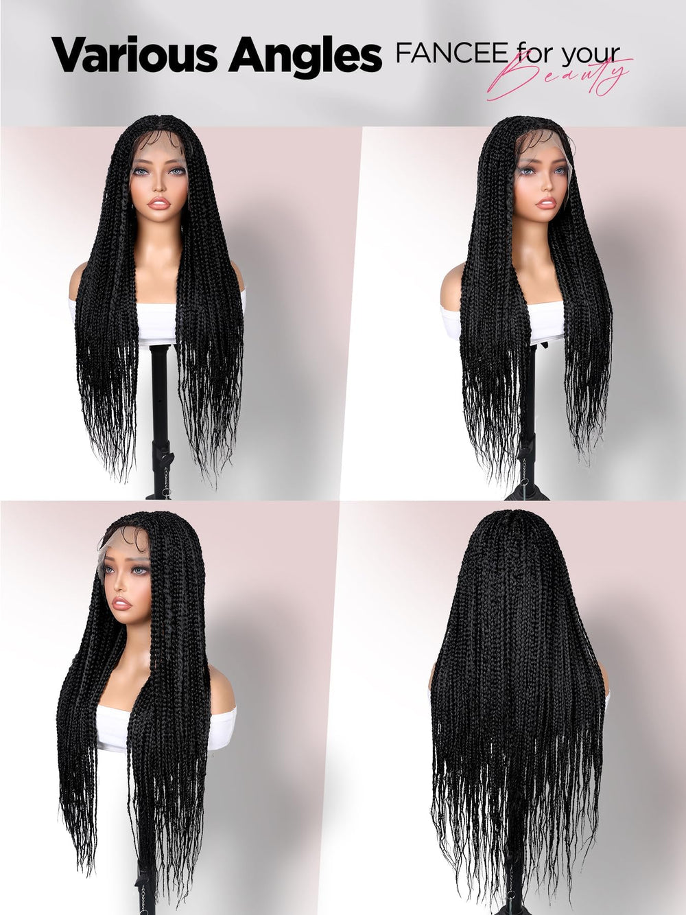 FANCEE lifestyle shot of woman outdoors wearing wig for instant polished look