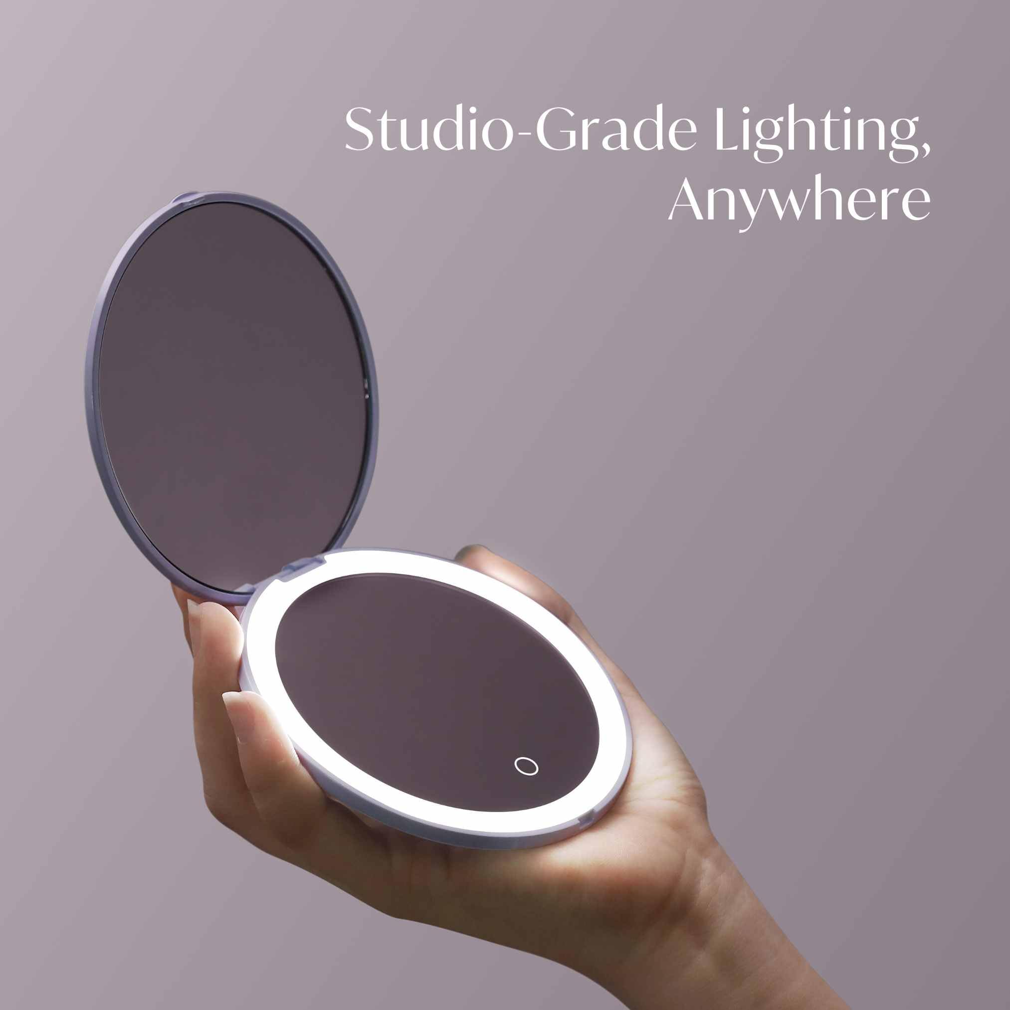 Fancii Mini Taylor LED lights on demonstrating adjustable color-accurate lighting