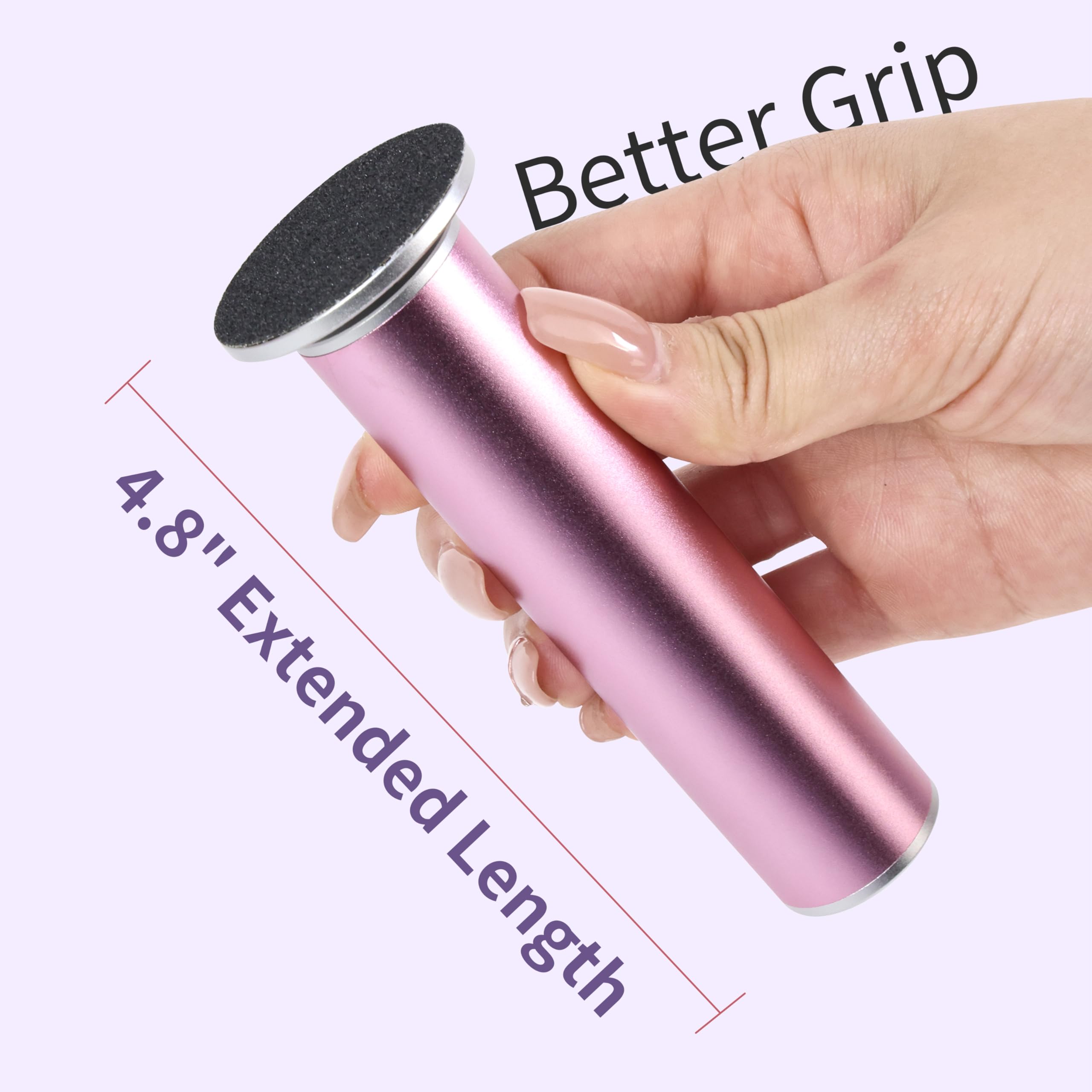FancyJun close-up of sandblasted aluminum handle offering secure non-slip grip