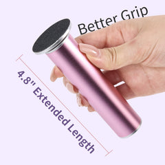 FancyJun close-up of sandblasted aluminum handle offering secure non-slip grip
