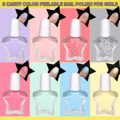 Fandamei peelable polish bottles in candy colors for quick changes