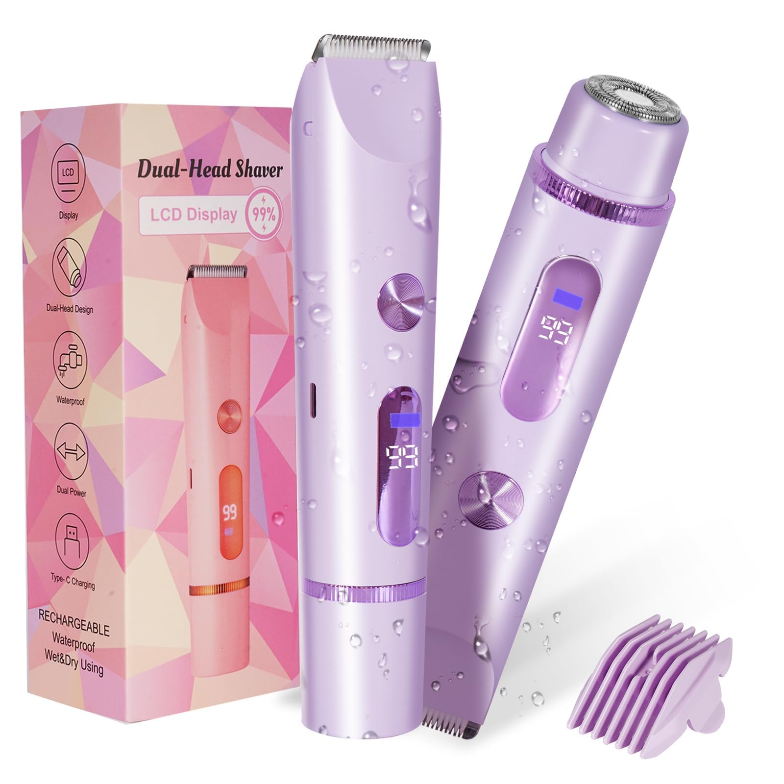 FANKRUAI front product shot showing purple trimmer and ergonomic design for easy handling