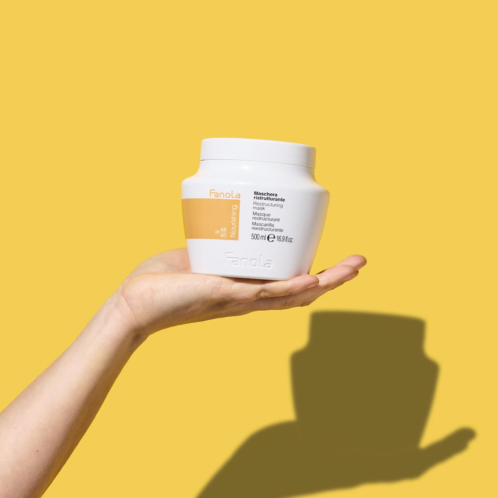 Fanola open jar displaying creamy consistency for smooth application