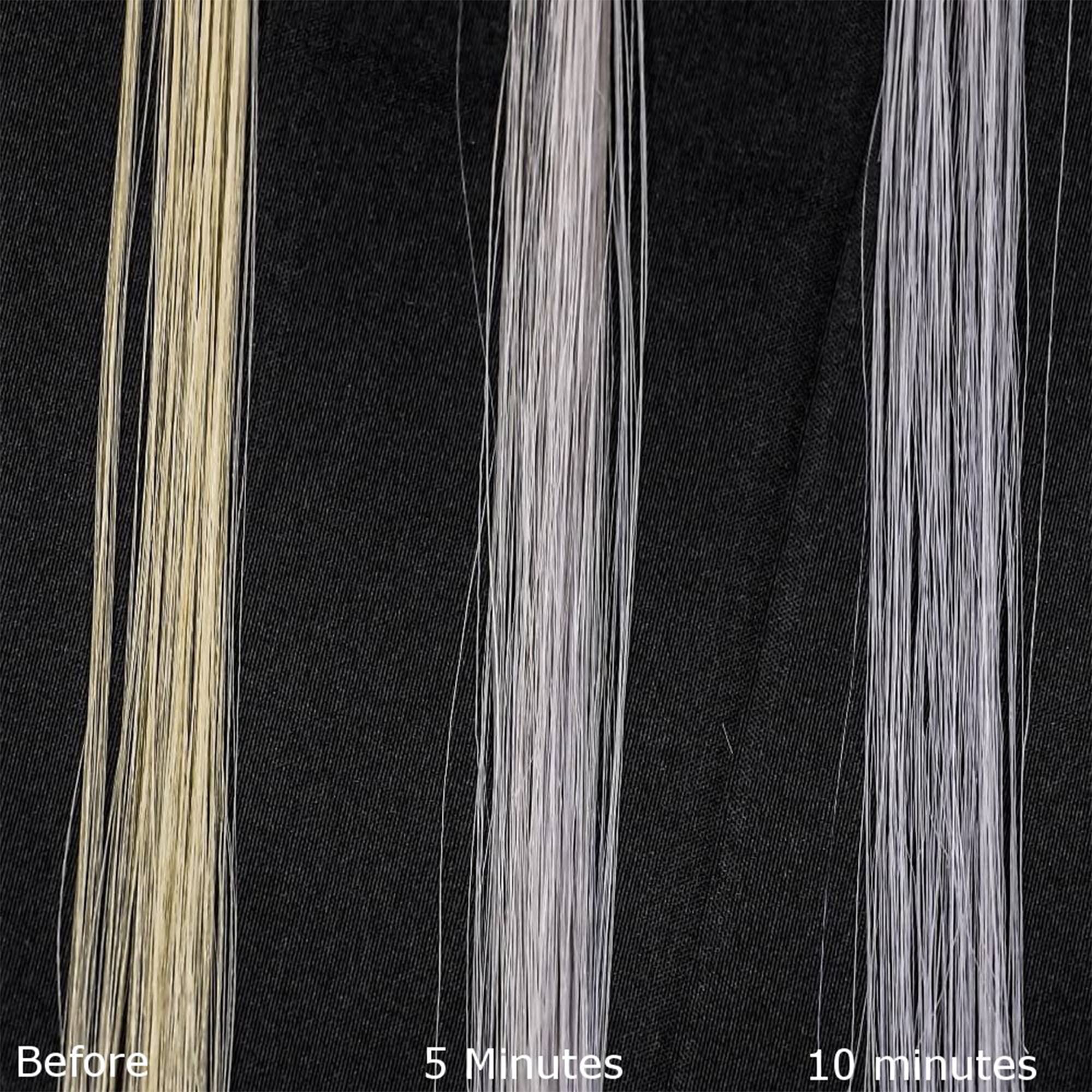 Fanola mask applied to blonde lengths showcasing targeted toning benefit