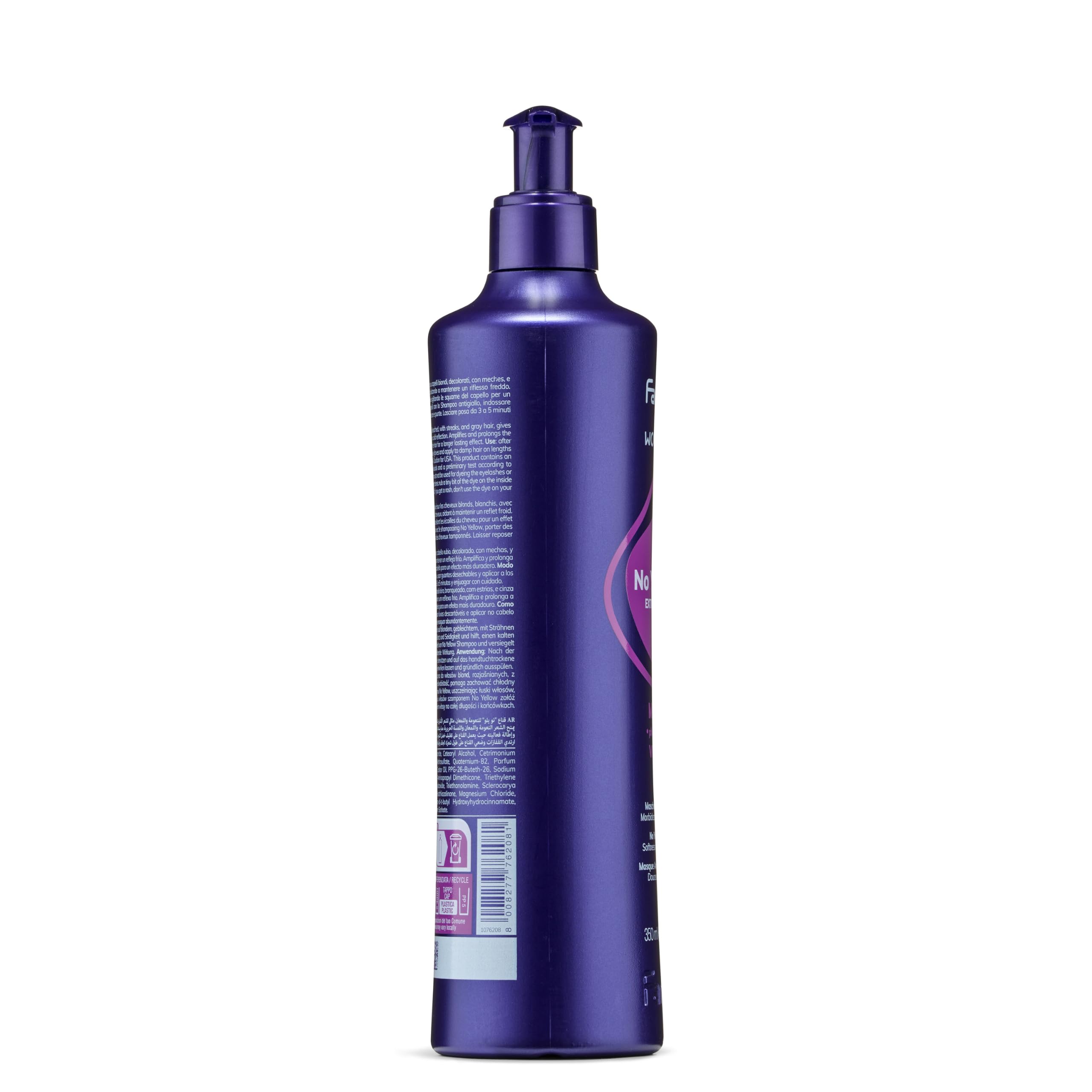 Close-up of purple cream texture highlighting Fanola nourishing formulation