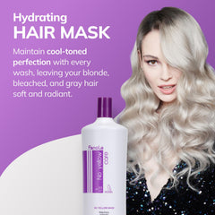 Fanola mask creamy violet texture close-up illustrating smooth consistency and coverage benefit