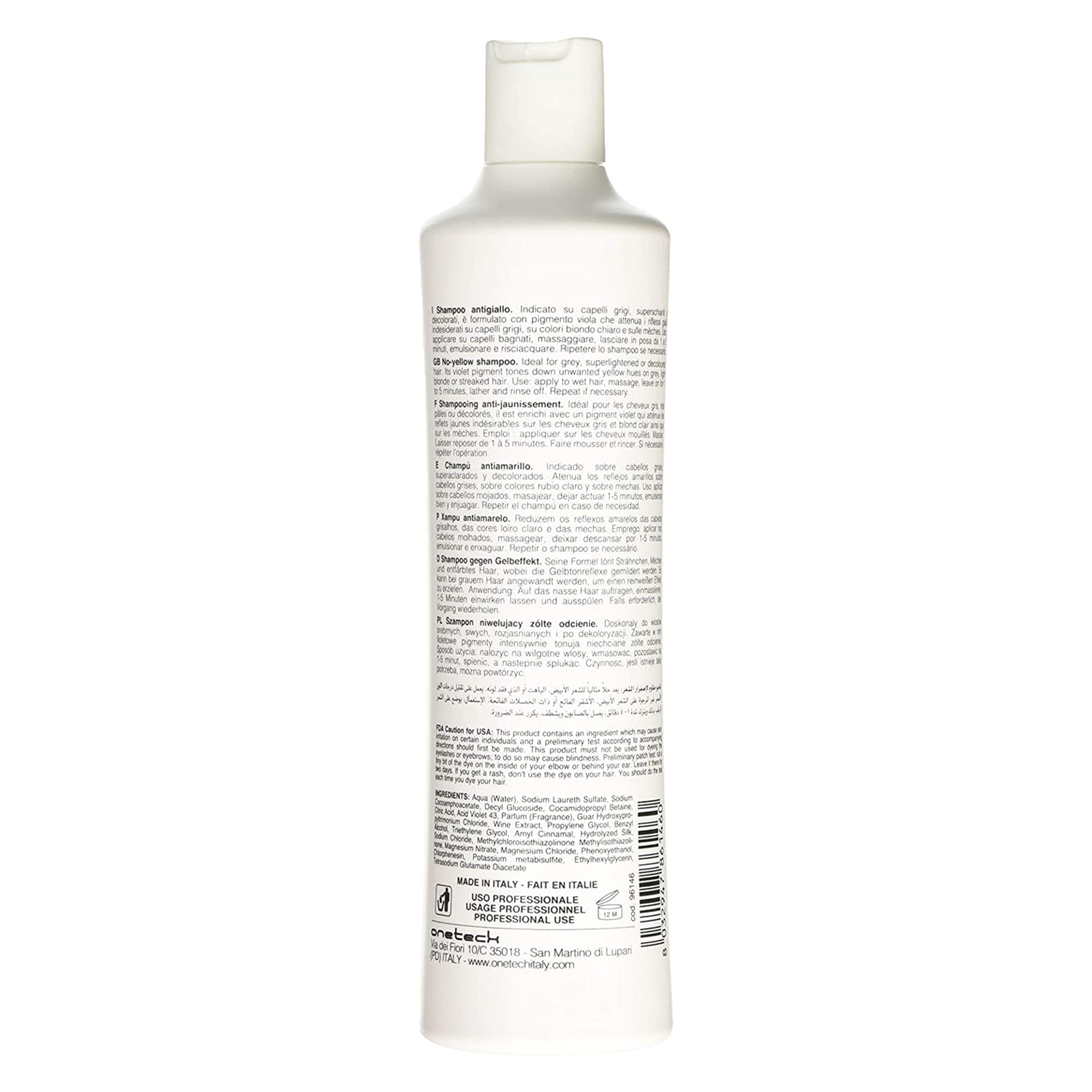 Fanola purple shampoo texture close-up showing pigment and consistency benefit