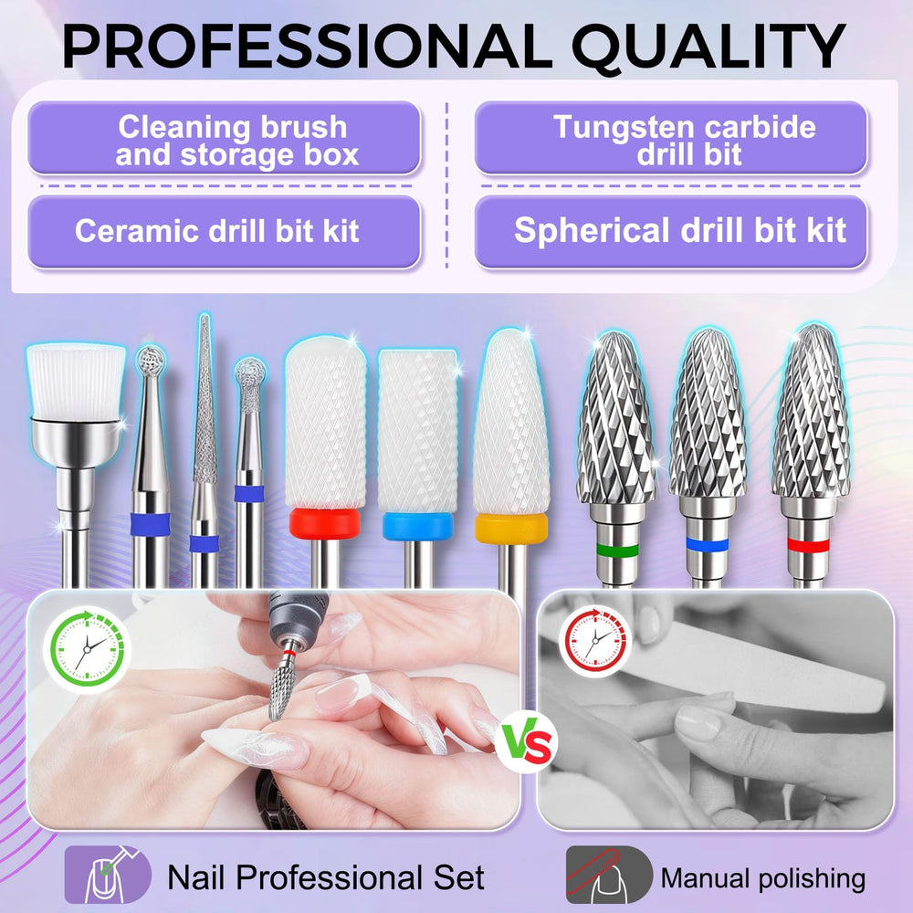 FANTEXY ball-head bit detail showing rounded tip for safe cuticle work