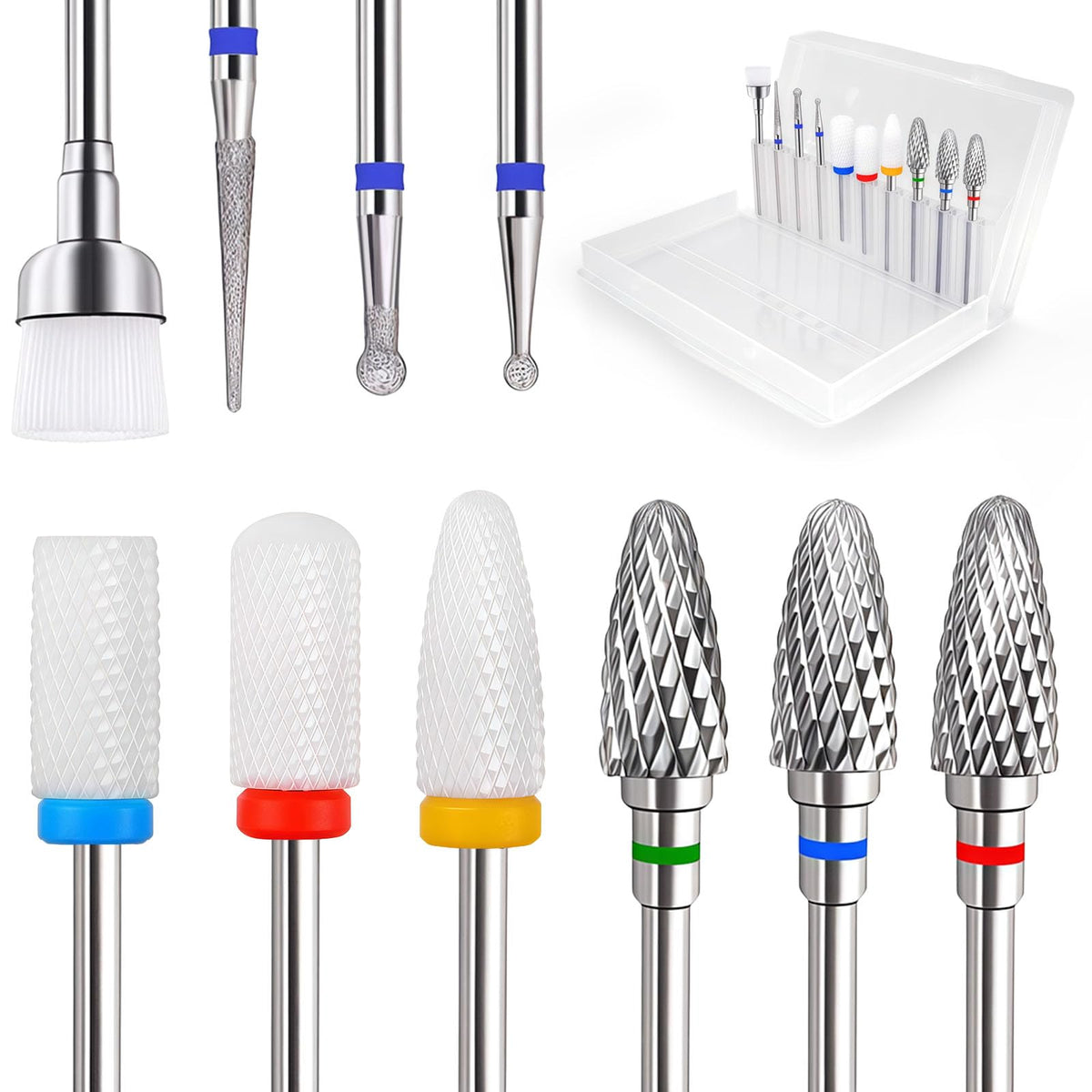 FANTEXY front packaging view showing full 10-piece set and clear case benefit