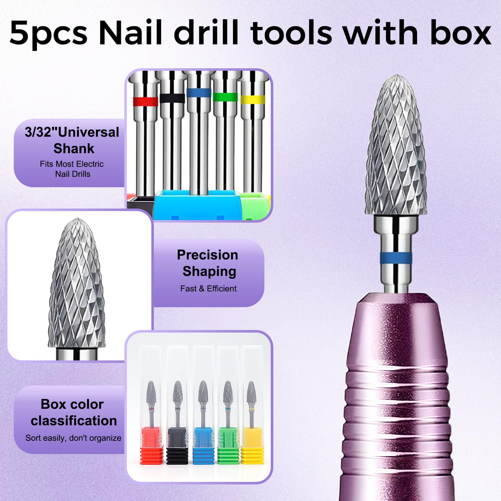FANTEXY bit in use removing dead skin and cuticle material for neat nail prep benefit