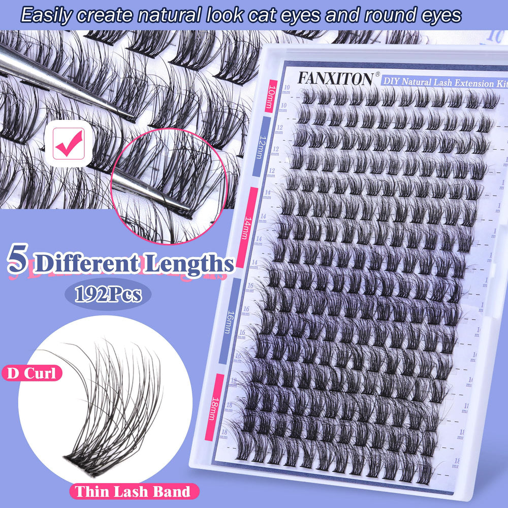 FANXITON length comparison 10mm to 18mm for customizable natural gradient