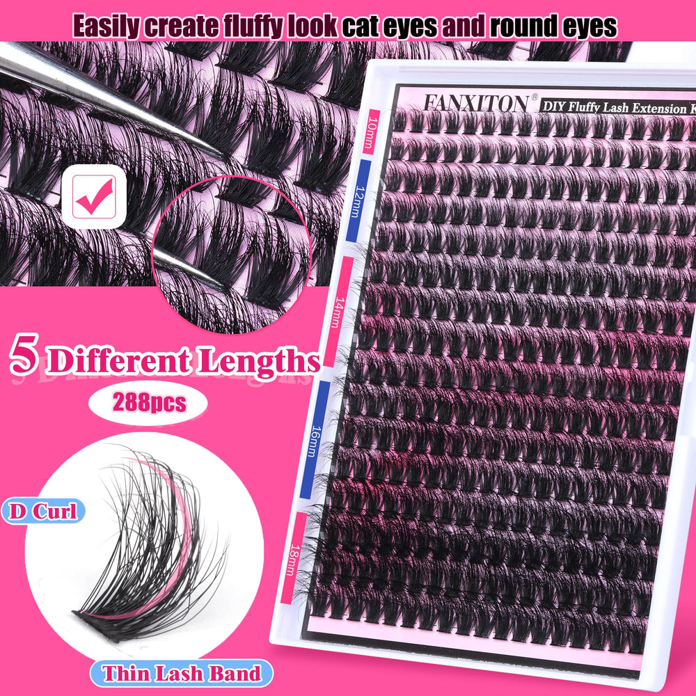 FANXITON application demo on eye to speed up DIY lash routine