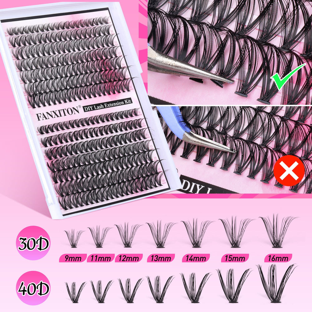FANXITON application in use showing quick ten-minute salon results