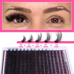 FANXITON close-up of synthetic lash texture for soft natural volume