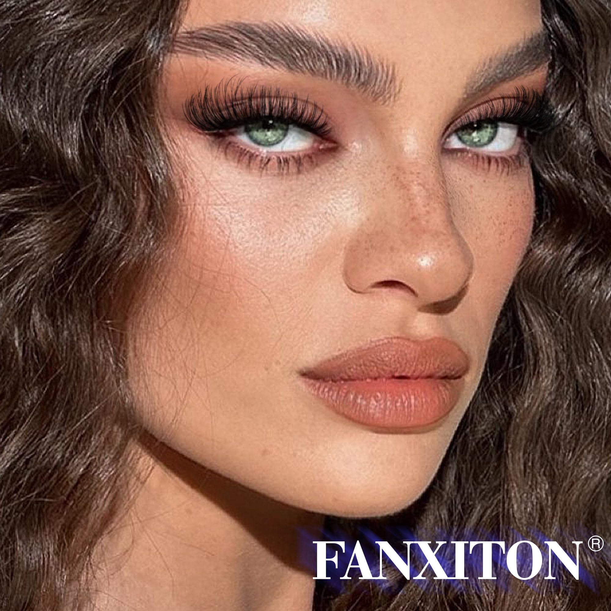 FANXITON on model demonstrating subtle cat-eye lift for everyday elegance