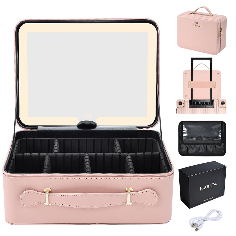 Faquenc front view leather case showing durable waterproof exterior benefit